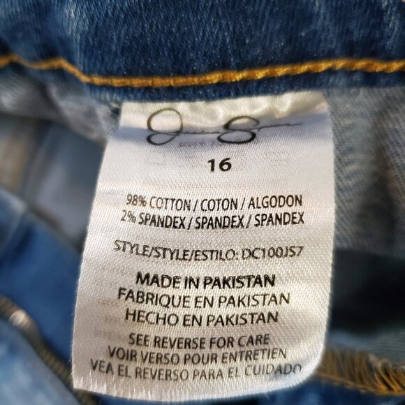 Jessica Simpson Jeans Tween Girl's Size 16 Bootcut Cute Square Pockets on Front - Picture 13 of 15